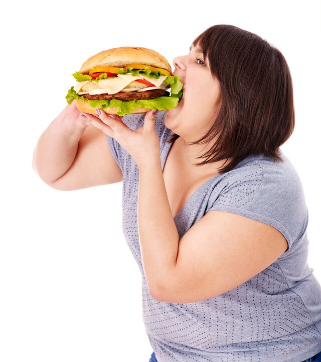 과도한 체중이 과도한 음식